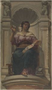 Esquisse pour la coupole du pavillon Denon au Louvre : l'observation (ou l'imprimerie)