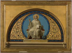 Esquisse pour l'eglise Saint-Ambroise : La Theologie by Charles Soulacroix