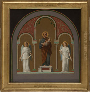 Esquisse pour l'eglise Saint-Joseph : Saint Joseph Esquisse pour l'eglise Saint-Joseph : Saint Joseph