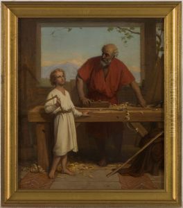 Esquisse pour l'eglise Saint-Paul-Saint-Louis : Saint Joseph et l'Enfant