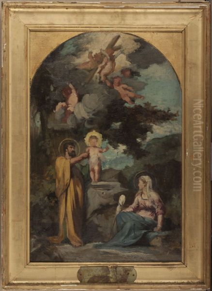Esquisse pour l'eglise de la Trinite : La Sainte Famille - view 1