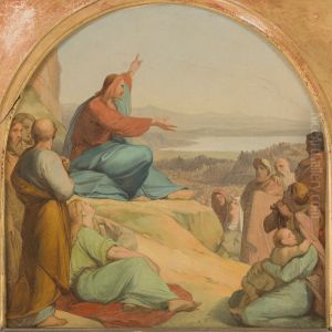 Esquisse pour l'eglise Sainte-Elisabeth : Le Sermon sur la montagne