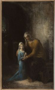 Esquisse pour l'eglise Saint-Louis-d'Antin - L'Education de la Vierge Esquisse pour l'eglise Saint-Louis-d'Antin - L'Education de la Vierge