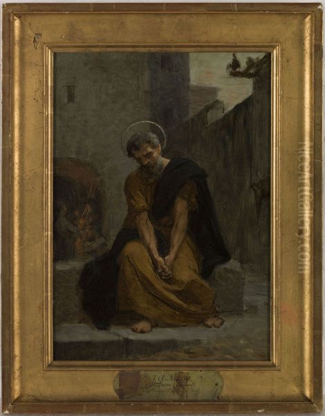 Esquisse pour l'eglise d'Ivry : Le repentir de saint Pierre - view 1