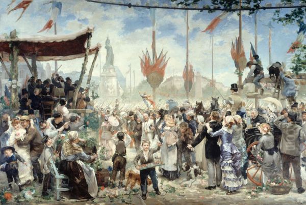 14 Juillet 1880, inauguration du monument a la Republique - view 1
