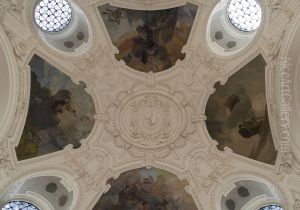 Quatre panneaux la decoration de la coupole du vestibule d'honneur du Petit Palais