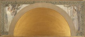 Esquisse pour le salon d'entree sud de l'Hotel de Ville : Le Lyrisme - L'Harmonie by Henri-Jean Guillaume Martin