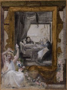 Esquisse pour la salle des mariages de la mairie du 19eme arrondissement : Le Printemps