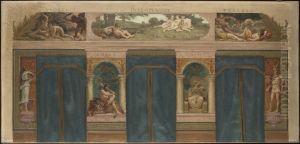Esquisse pour la mairie de Saint-Maur-des-Fosses : Les Vertus opposees aux Vices (Force - Justice) by Paul Milliet