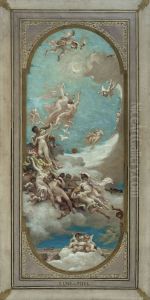 Esquisse pour la mairie de Saint-Maur-des-Fosses : Lune de Miel by Paul Milliet