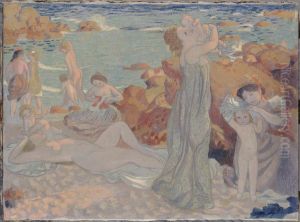 Baigneuses, plage du Pouldu by Maurice Denis