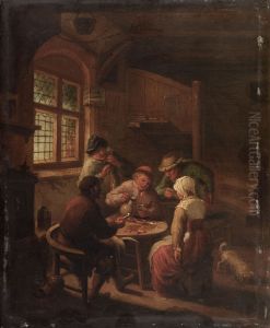 Scene de cabaret by Adriaen van Ostade
