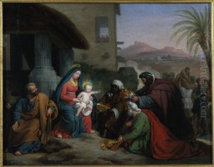 Esquisse pour l'eglise Notre-Dame-de-Lorette : L'Adoration des mages