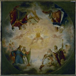 Erste Skizze fur die Kuppel des Pantheons by Antoine-Jean Gros