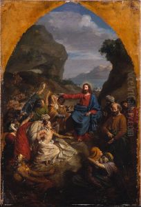 Esquisse pour Notre-Dame de Paris : Jesus-Christ guerissant les malades