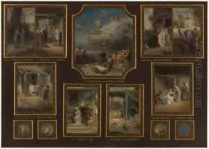 Esquisse pour la mairie du 19eme arrondissement de la Ville de Paris : Evocations du mariage