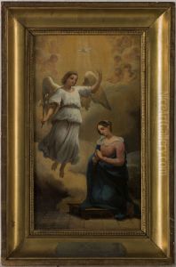 Esquisse pour l'eglise Notre-Dame-de-Lorette : L'Annonciation Esquisse pour l'eglise Notre-Dame-de-Lorette : L'Annonciation