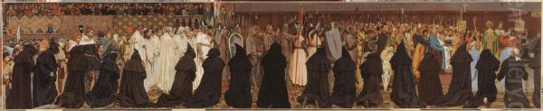 The funeral of Charles I, Count of Flanders, celebrated in Bruges in the Church of St. Christopher on 22 April 1127 - view 1