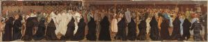 The funeral of Charles I, Count of Flanders, celebrated in Bruges in the Church of St. Christopher on 22 April 1127 by Jan van Beers
