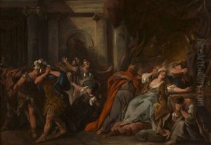 Creuse consumee par la robe empoisonnee by Jean-Francois de Troy