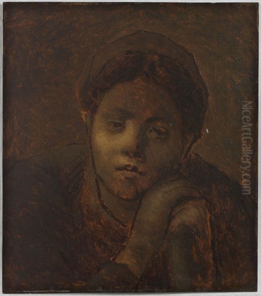 Tete de paysanne, etude - view 1