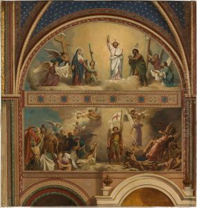 Esquisse pour l'eglise de Saint-Germain-des-Pres : Le Jugement Dernier by Alexandre-Jean-Baptiste Hesse