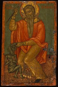 Saint Charalampe et le demon