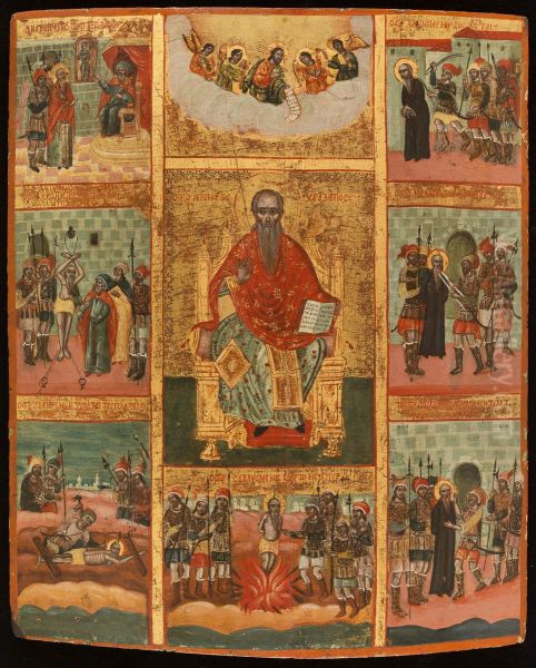 Saint Charalampe et scenes de sa vie - view 1