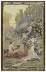 Esquisse pour la mairie du 10eme arrondissement de Paris : L'odorat - Parfums du soir Esquisse pour la mairie du 10eme arrondissement de Paris : L'odorat - Parfums du soir