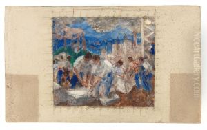 Le travail masculin : Esquisse pour l'ecole des garcons de la rue Kuss, 13eme arrondissement de Paris by Jean Adler