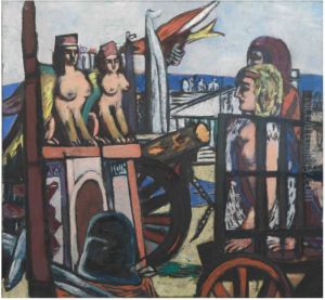 Der Abtransport der Sphinxe by Max Beckmann