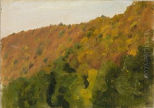 Herbstwald im Barental by Gustav Kampmann