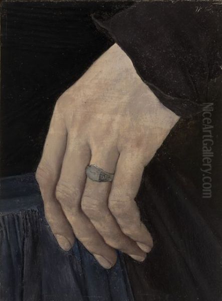 Linke Hand des "Madchens mit der Nelke" - view 1