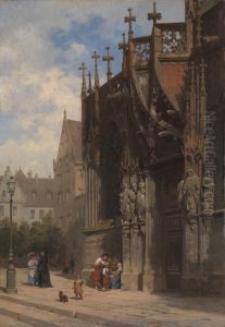 Laurentius Pforte des Strassburger Munsters by Karl Weysser
