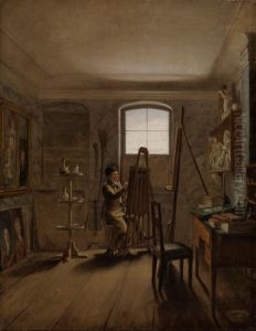 Der Maler Gerhard von Kugelgen in seinem Atelier by Georg Friedrich Kersting