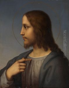 Brustbild Christi im Profil by Marie Ellenrieder