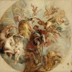 Apotheose des Herzogs von Buckingham by Eugene Delacroix