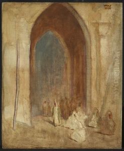 An der Zitadelle in Kairo by Gustav Wolf