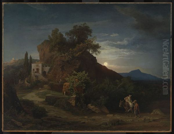 Die Nacht, Die Ankunft des Samariters mit dem Verletzten in der Herberge - view 1