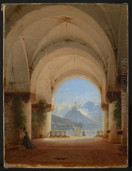 Ausblick aus einem Kreuzgang - view 1