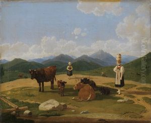 Auf der Alm by Wilhelm von Kobell (1766-1853)