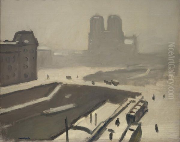 Notre-Dame sous la neige - view 1
