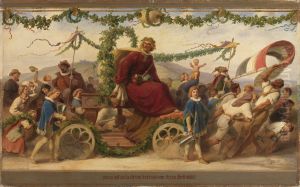 Triumph des Konigs Wein, 2. Bild by Adolf Schrodter