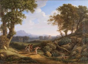 Klassische Landschaft mit Archemoros und Hypsipyle
