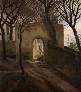 Churchyard gate by Caspar David Friedrich