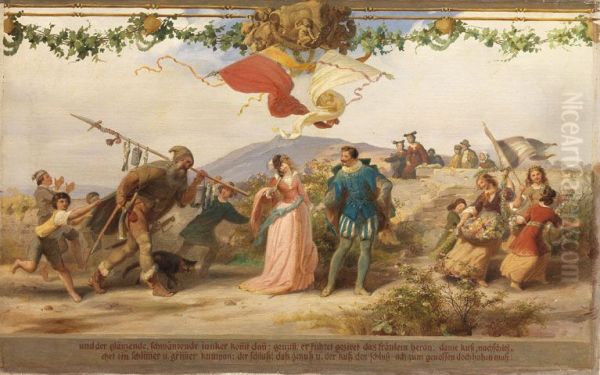 Triumph des Konigs Wein, 9. Bild - view 1
