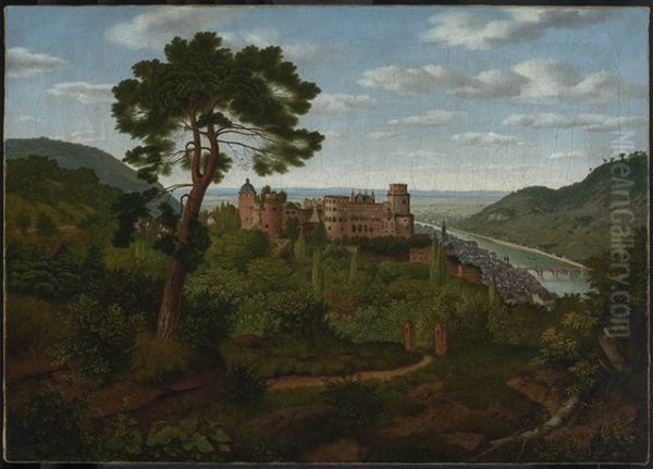 Blick auf Heidelberg und das Heidelberger Schloss - view 1