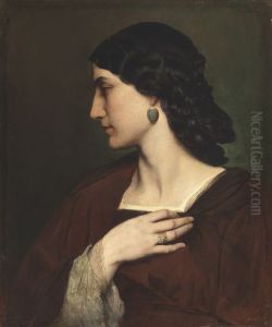 Portrait of Nanna Risi by Anselm Friedrich Feuerbach