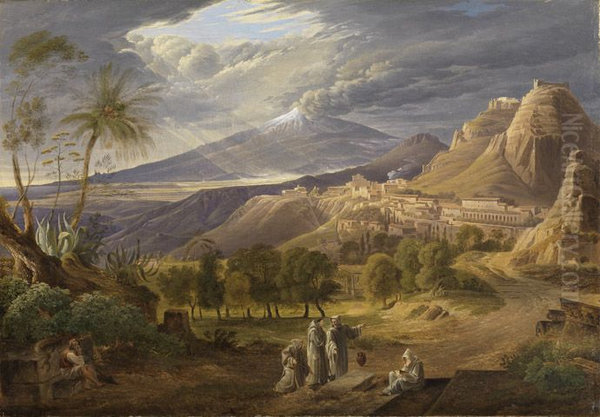 Ansicht von Taormina mit Aetna - view 1