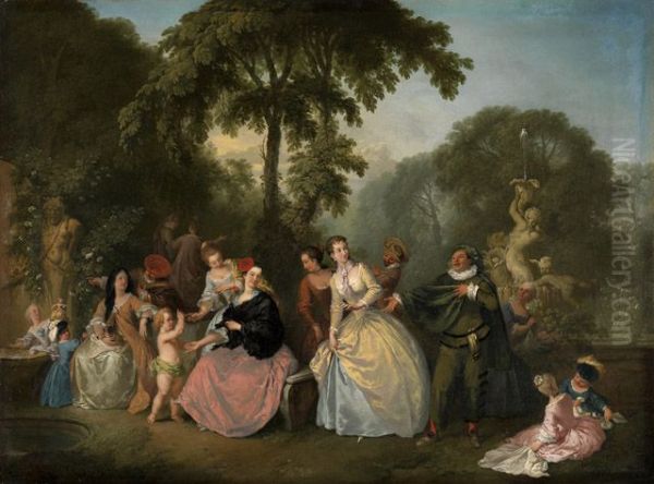 Gesellschaft im Park - view 1